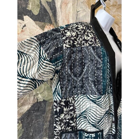 Free People x Brenda Knight Marigold Duster Quilted Jacket Size L - Picture 5 of 8